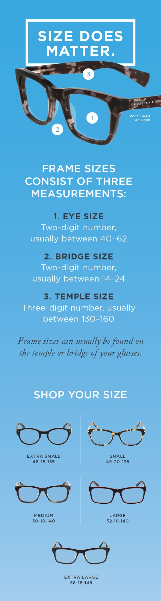 How to Find Your Glasses Size 3 Important Numbers